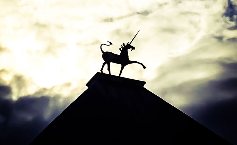 Unicorn on City Hall in central Bristol - credit Giulia Blocal