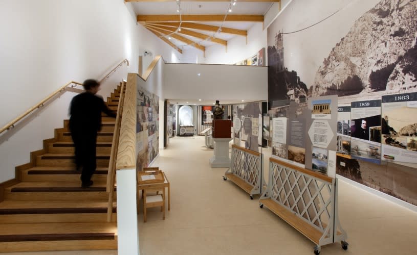 Inside the Clifton Suspension Bridge visitor centre - Credit The Clifton Suspension Bridge Trust