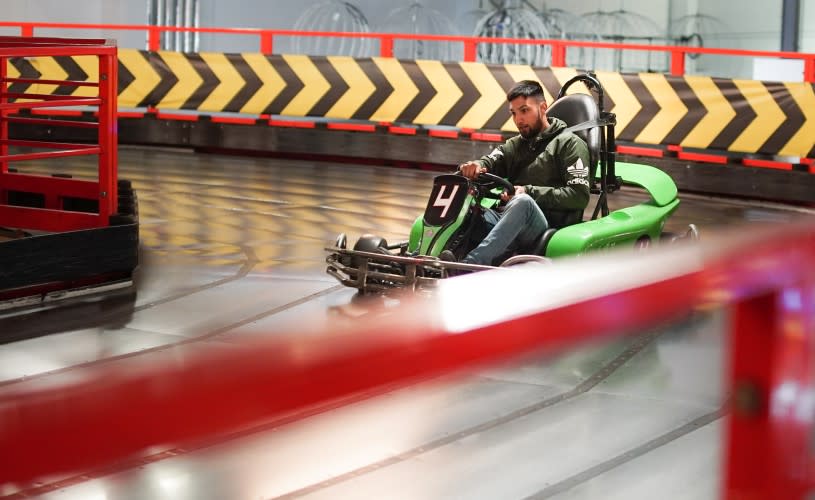 A man driving a go kart at The Grand Pier in Weston-super-Mare near Bristol - credit The Grand Pier