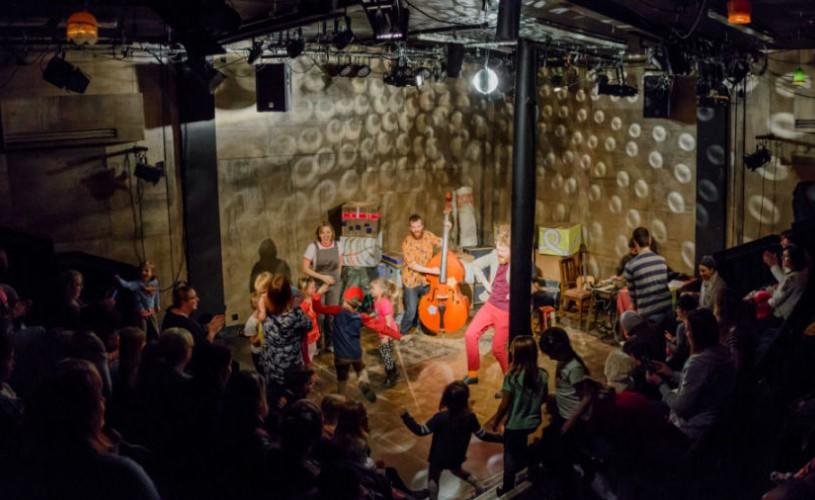 Audience watching theatre show