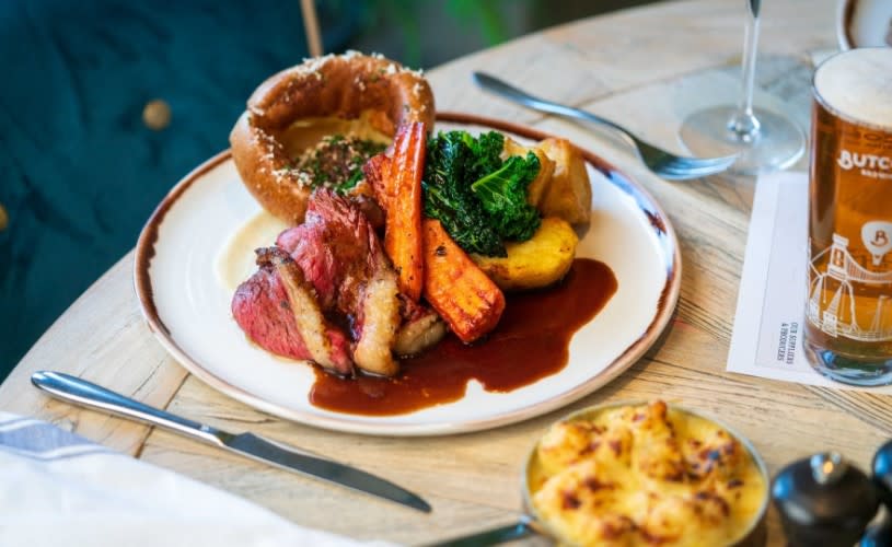 A roast dinner at The Langford - Credit The Langford