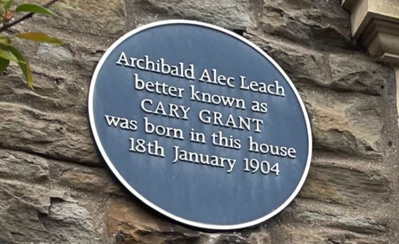 Cary Grant plaque in Horfield - credit Kathryn Davis