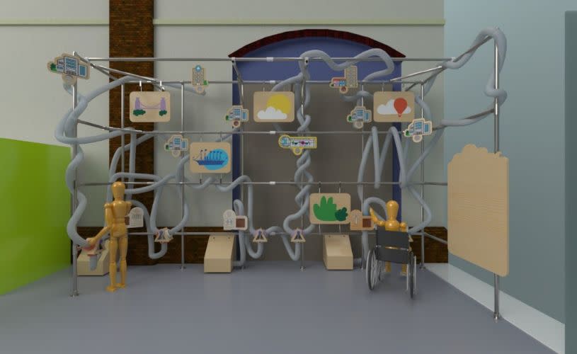 New interactive exhibit - work in progress CAD model_credit We The Curious Exhibitions team