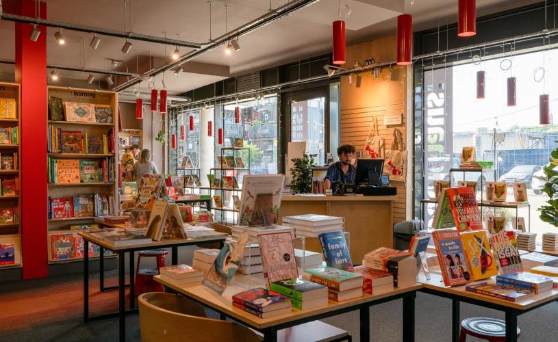 Bookhaus book shop in Wapping Wharf - Credit Hey What