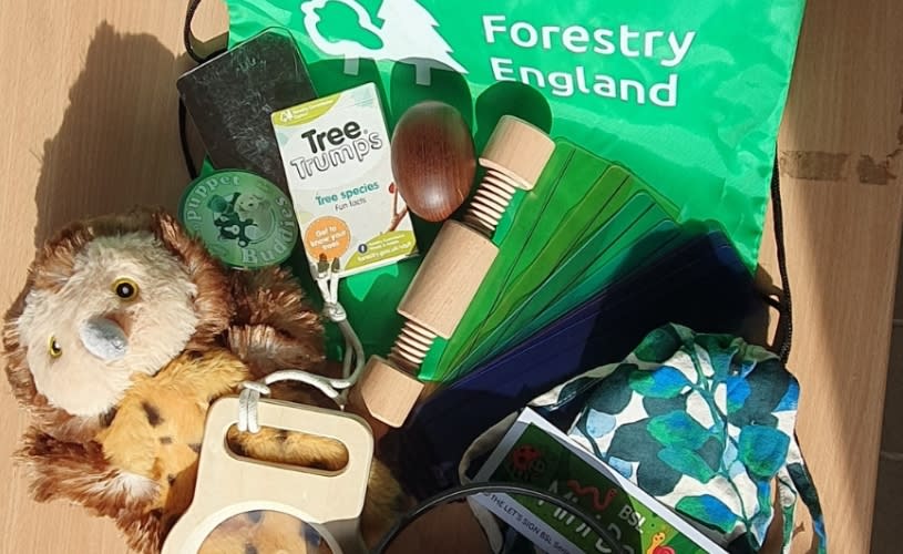 Sensory bag at Westonbirt Arboretum