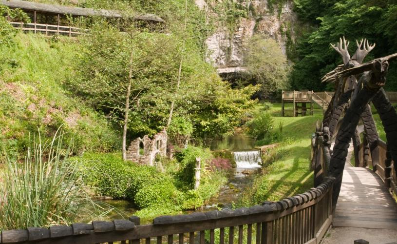 Valley at Wookey Hole near Bristol - credit Wookey Hole