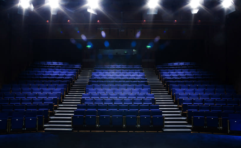 Inside of theatre with empty seating