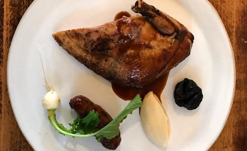 Plate of food at Wilsons restaurant in Bristol - credit Wilsons