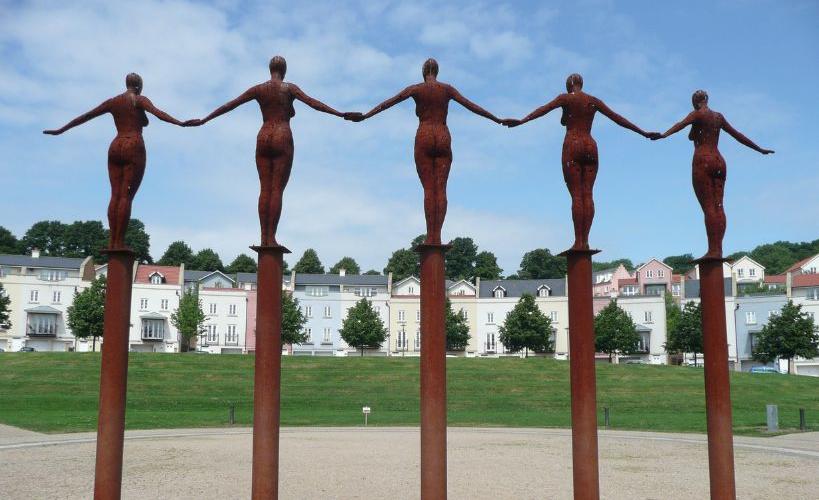 Arc of Angels sculpture in Portishead, near Bristol - credit North Somerset Council
