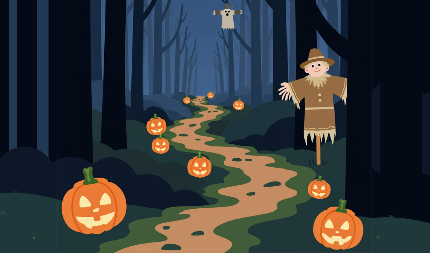 spooky trail for halloween event