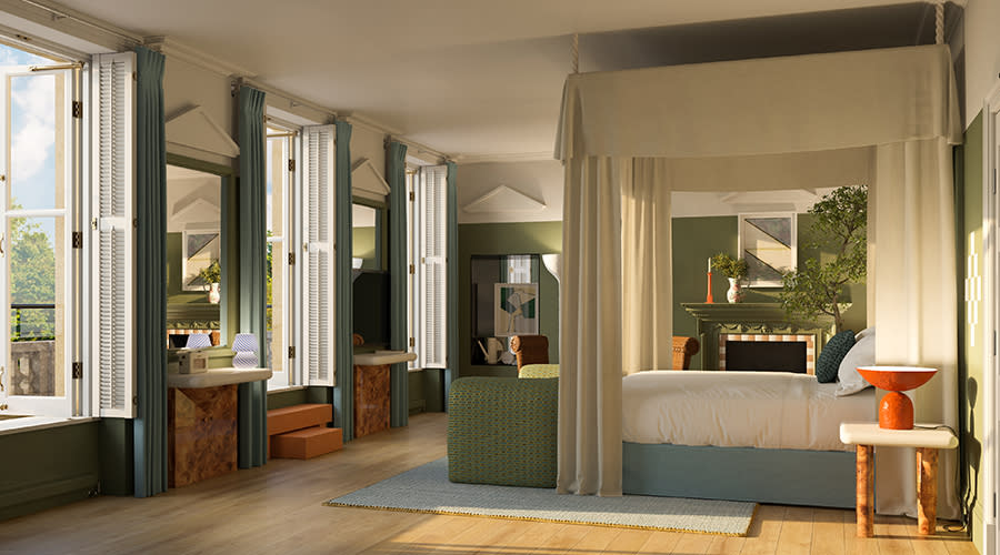 Bedroom at Cowley Manor