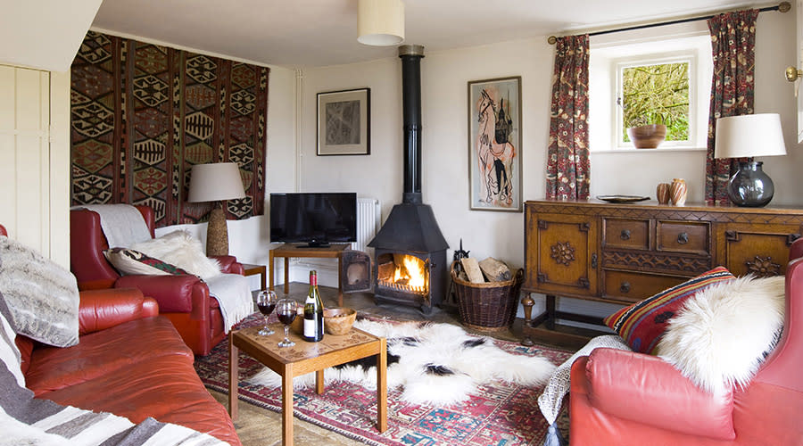 Living room at Westley Farm