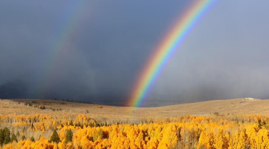 Conway Summit Fall Color Rainbow