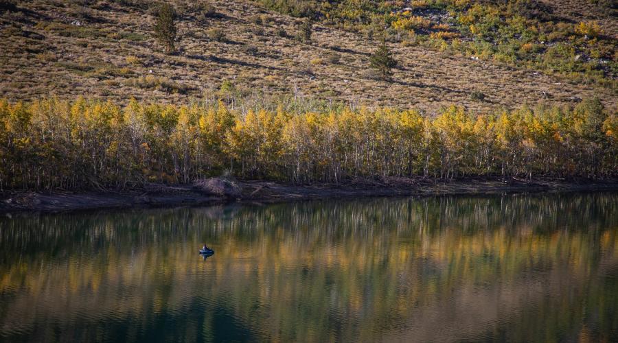 Lundy Lake fishing and fall colors