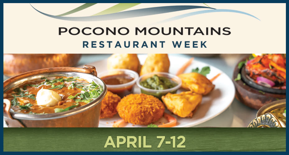 Pocono Mountains Restaurant Week, April 7-12, 2024