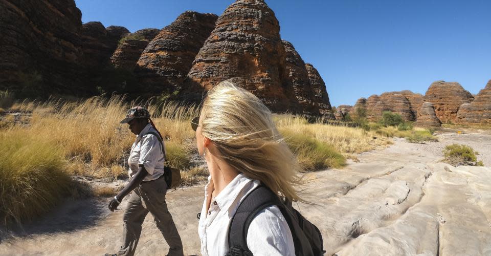 Guided walking tour in Purnululu National Park.