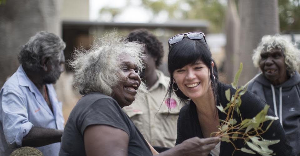 Mantha with Agnes, Tours at Waringarri Arts in Kununurra