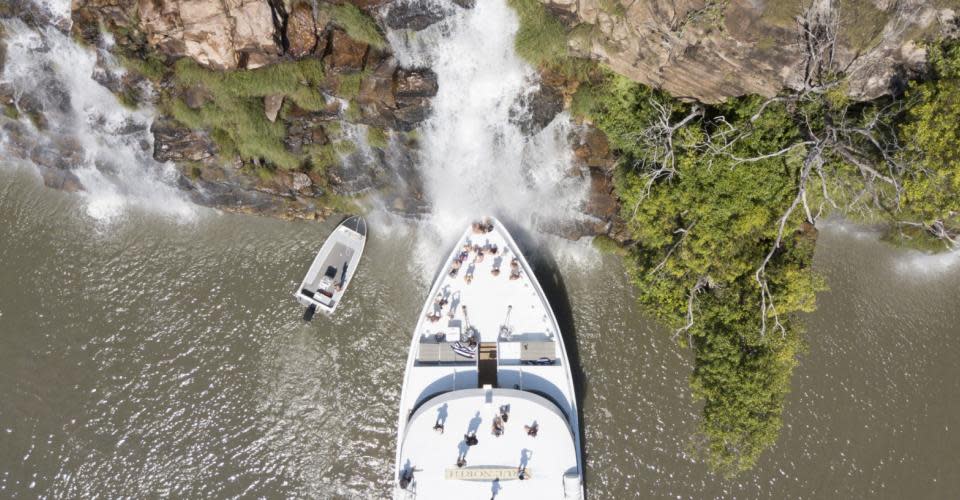 Waterfall shower on the Kimberley Coast