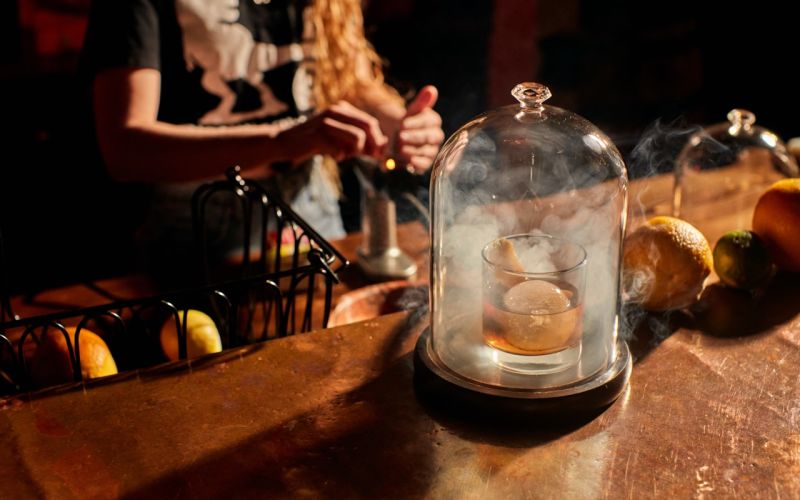 Craft whiskey and cocktails on Main Street Galena during Whiskey Weekend