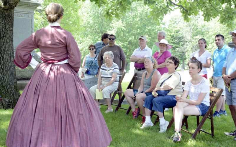 Historical Society Cemetery Walk in Galena, Illinois