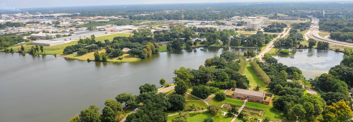 Aerial photo of Baton Rouge