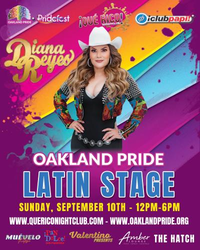 Latin Stage Performer Diana Reye PrideFest Oakland