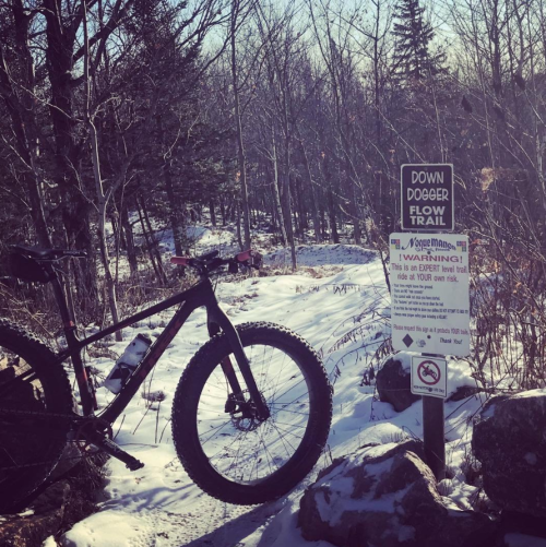 Fat Tire Biking in Upper Peninsula Michigan - pc @noahkellermann