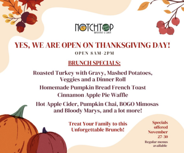Notchtop Cafe Thanksgiving