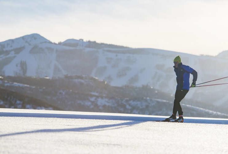 Cross country skier in northern utah