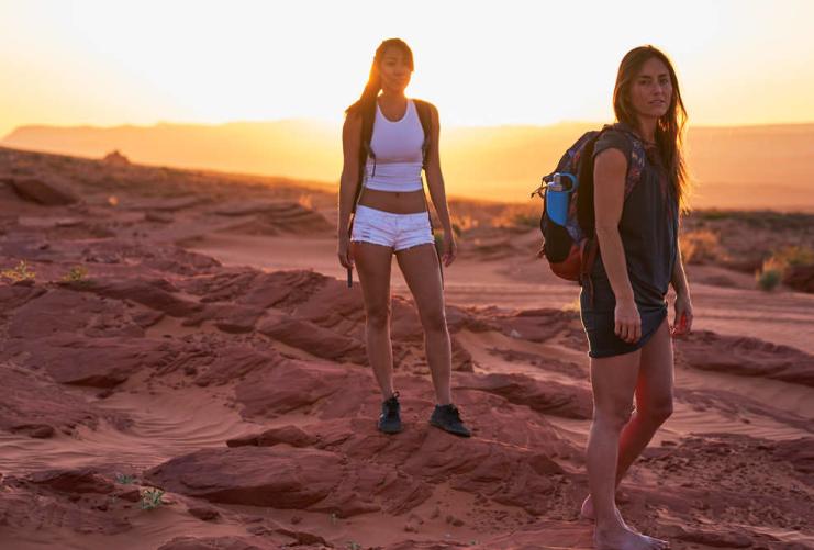 Female hikers in Southern Utah