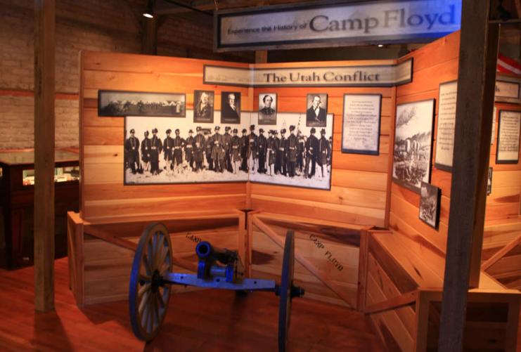 Exhibit in the Camp Floyd State Park Museum