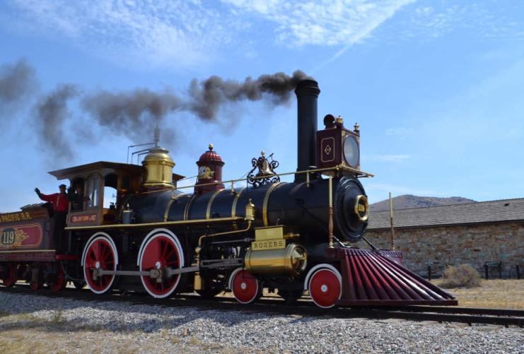 Antique Steam Engine for Union Pacific Train