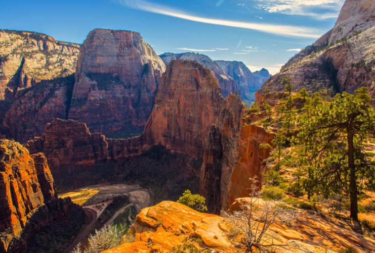 View of Angels Landing Utah