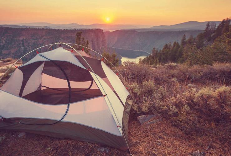 Camping at Flaming Gorge Utah