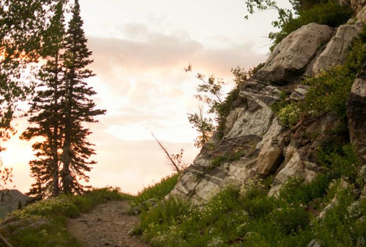 Little Cottonwood Canyon at Sunset