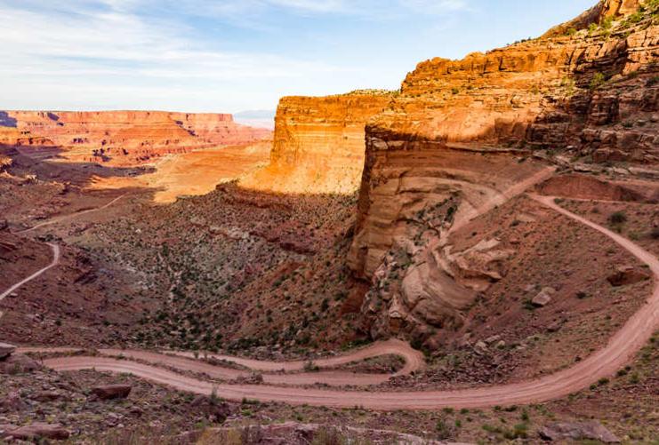 White Rim Trail in Canyonlands National Park in Utah