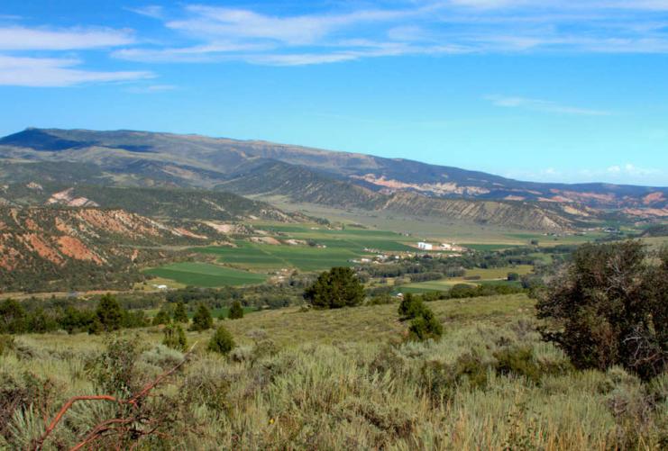 Green valley in Duchesne Utah