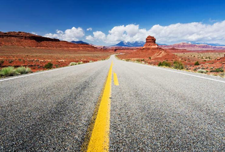 Road in Southern Utah Desert