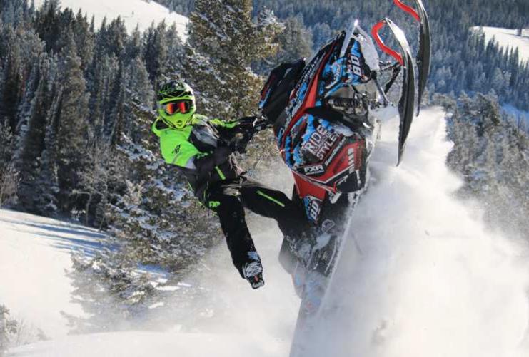 Snowmobile Rider in Utah