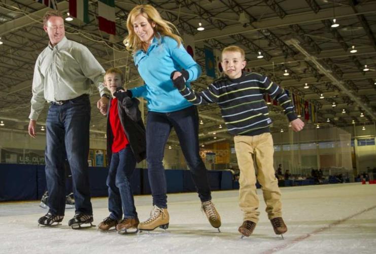 Family of Ice Skaters at Park City Olympic Park
