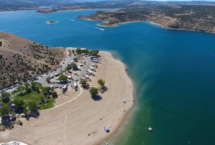 View of Starvation Reservoir from above