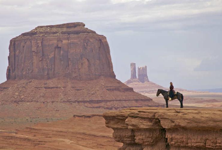 Horse Rider at Monument Valley