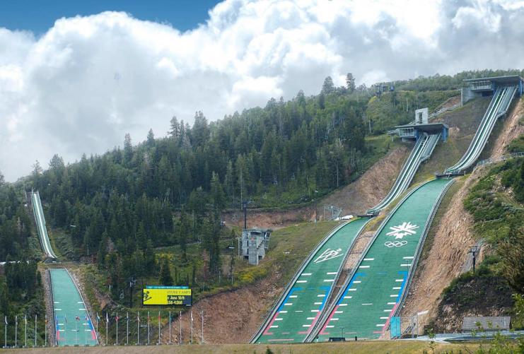 Olympic Ski Jumps at Olympic Park in Utah