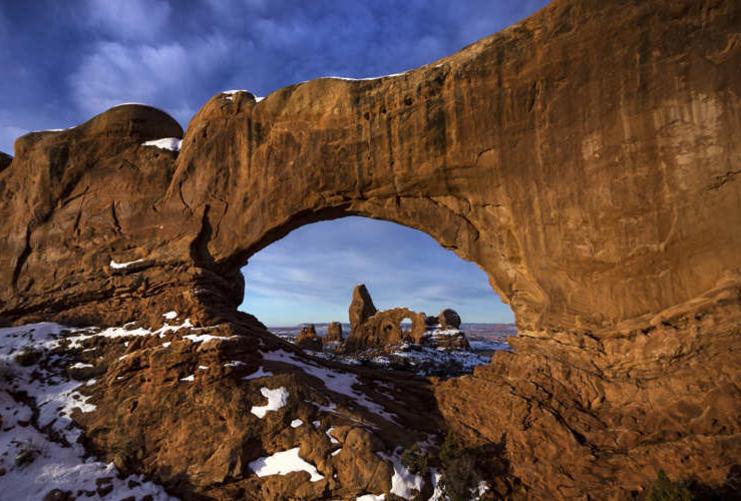 View through North Window Arch towards Turret Arch
