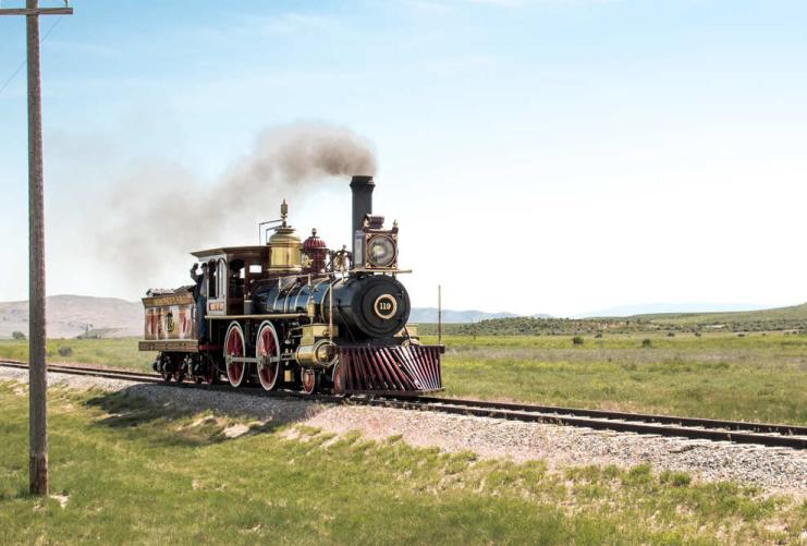 Train at Golden Spike Historic Site