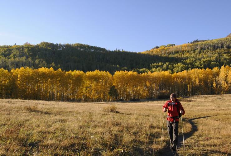 Hiking in Park City in the autumn/fall
