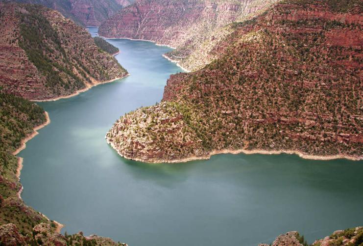 View above Flaming Gorge