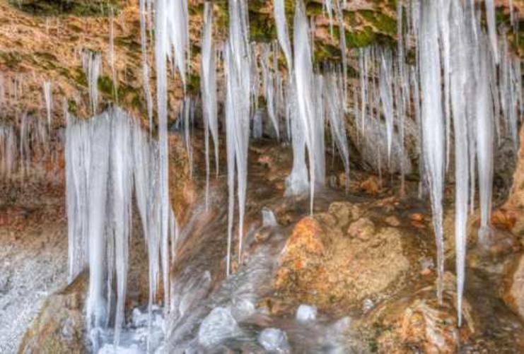 Ice cicles at Timpanogos Cave