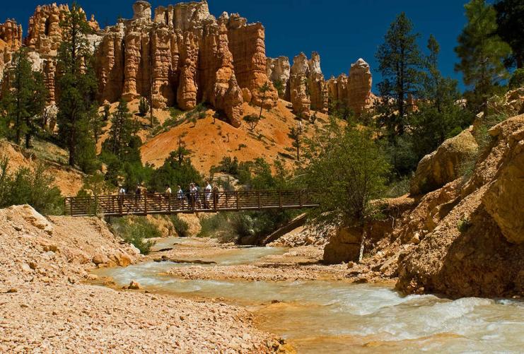 Bridge to Mossy Caves in Bryce Canyon National Park