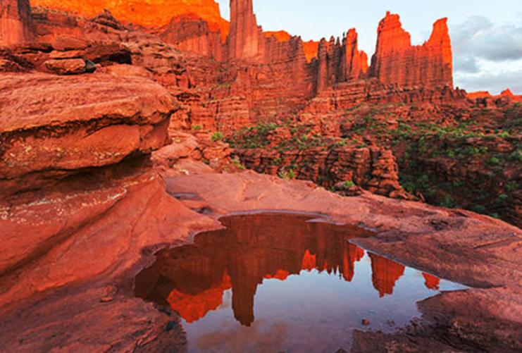 Fisher towers hike in Arches National Park
